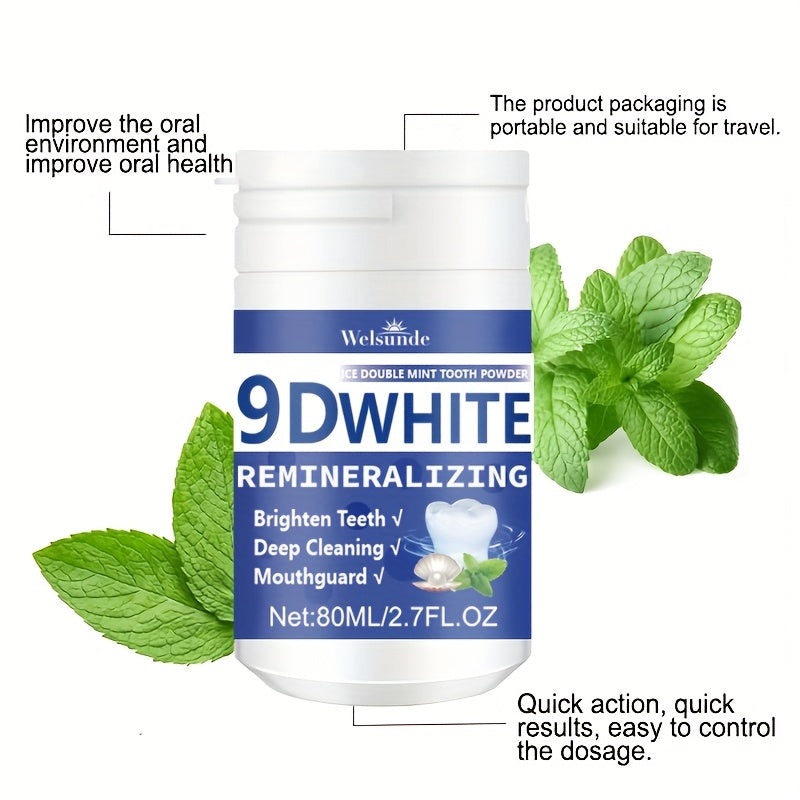Pudra pentru albirea dintilor 9D White Remineralizanta