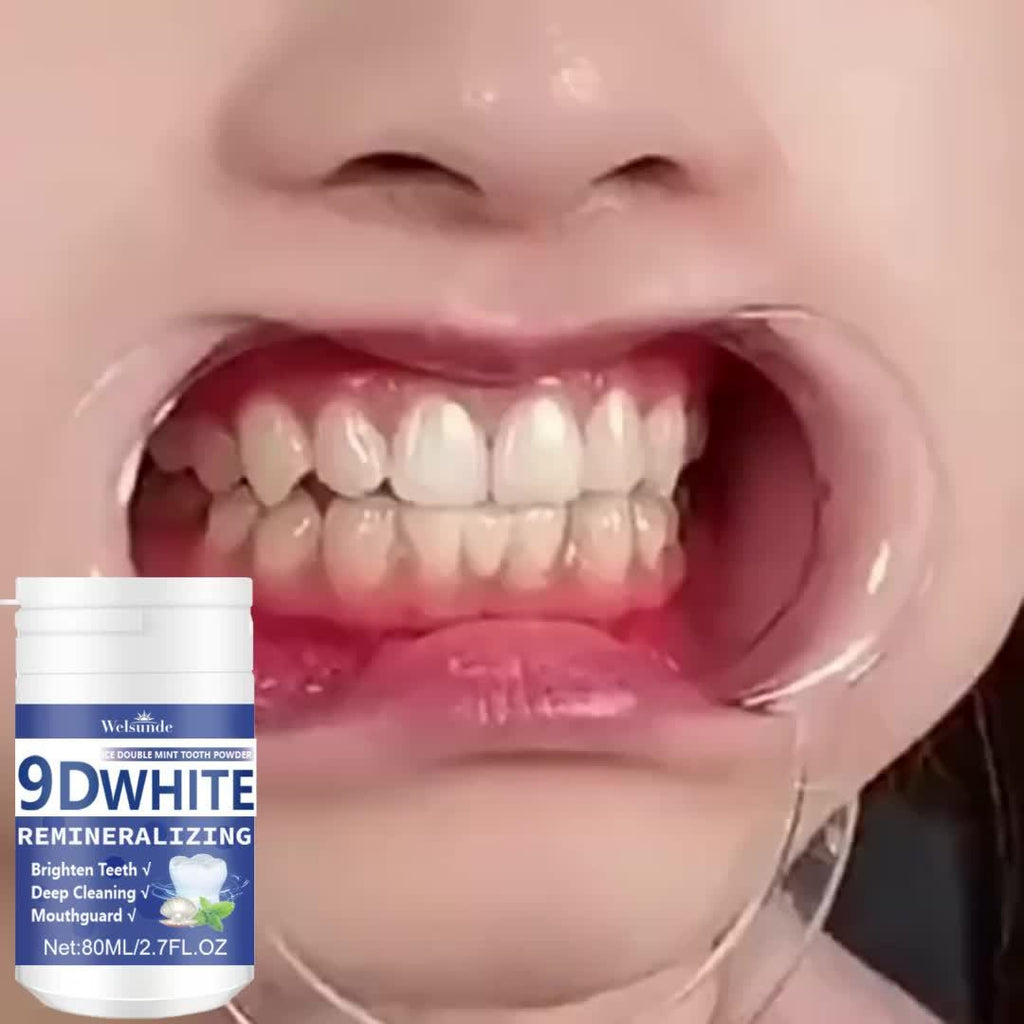 Pudra pentru albirea dintilor 9D White Remineralizanta